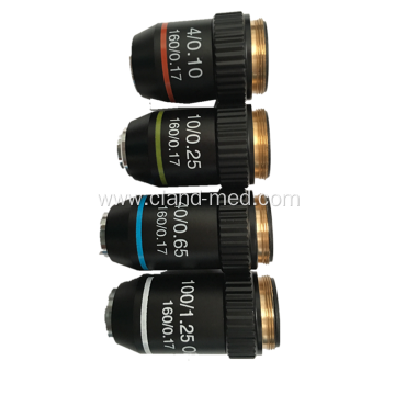 High Quality Of Objective Microscope 10x Lens